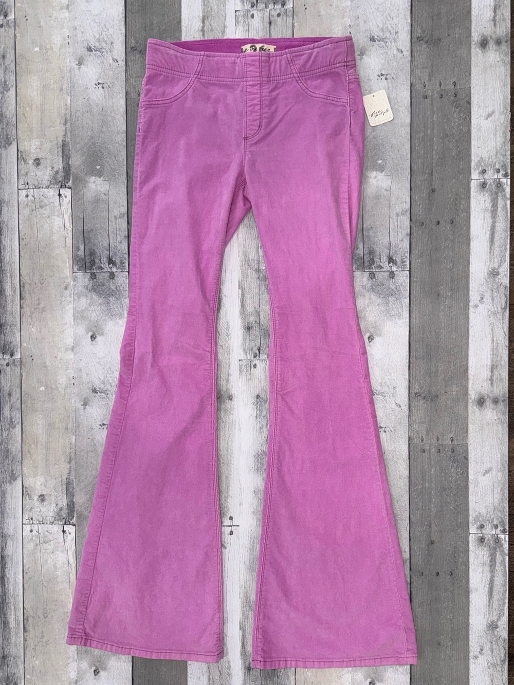 We the Free Jenny High-Rise Cord Slim Flare Pants in Lilac Size 26